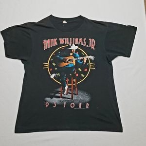 Hank Jr vintage 90s concert tee shirt country